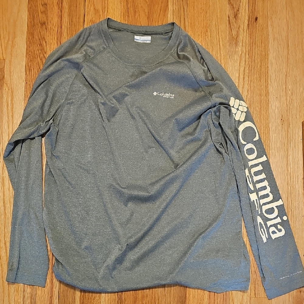 Columbia Men's Green Long Sleeve Tee